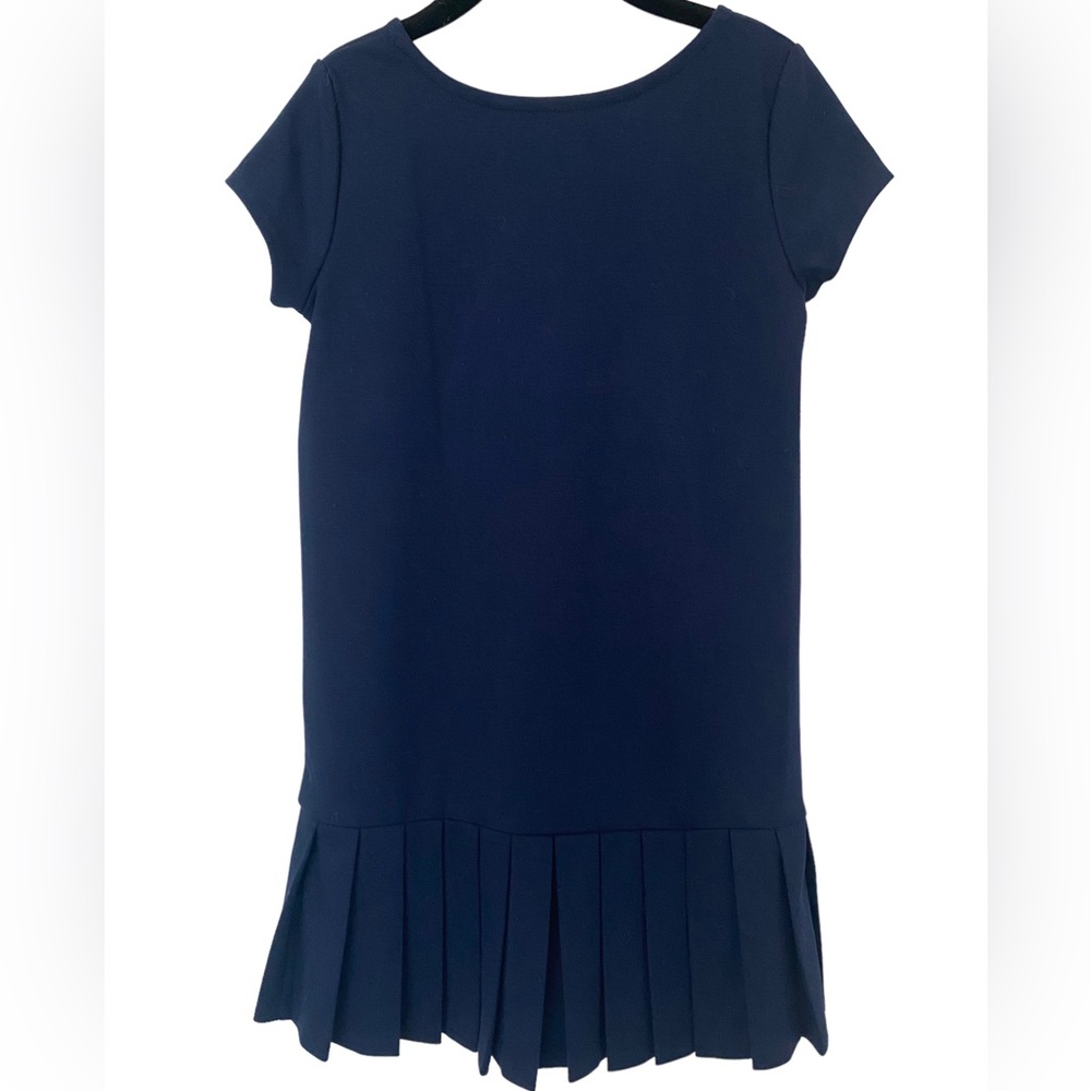POLO RALPH LAUREN Girl’s Navy Pleated Stretch Tee Dress  Size: 6
